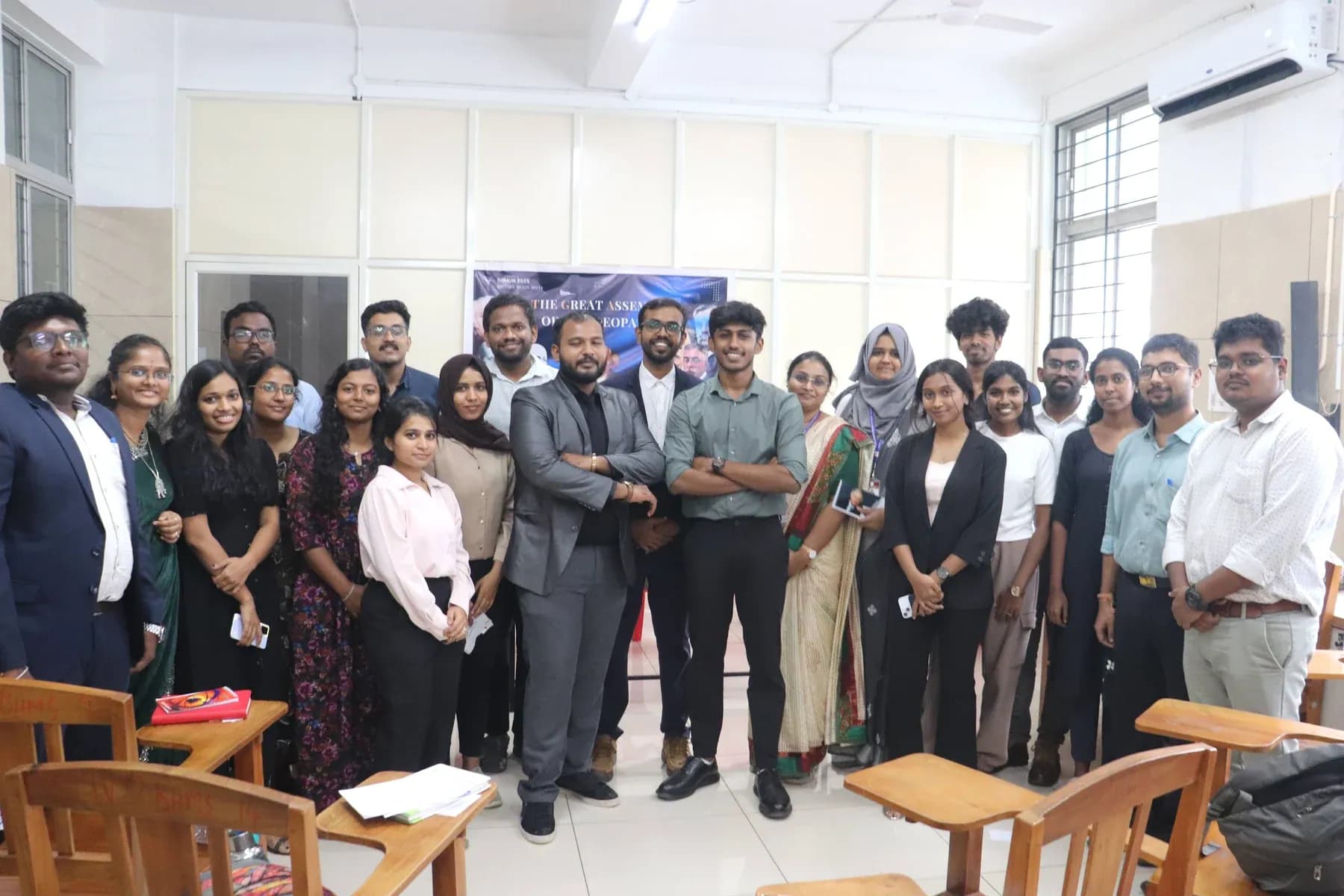 DIIMUN Chapter 1 delegates and faculty at GHMCT Trivandrum